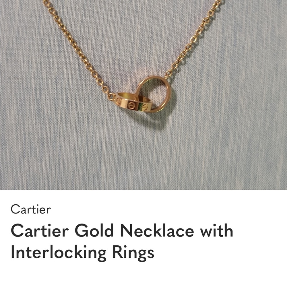 Cartier Gold Necklace with Linked Circles - Picture 1 of 1